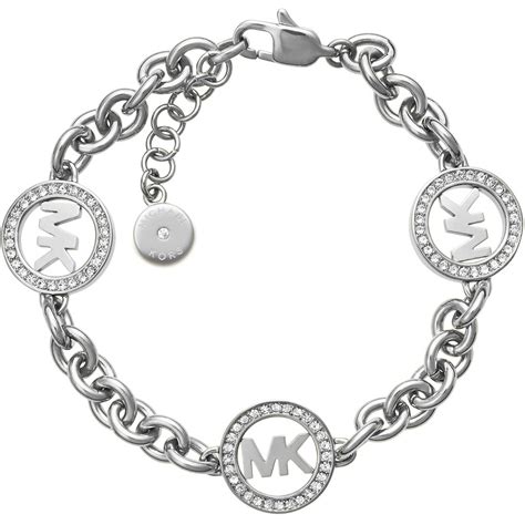 michael kors charm bracelets|Michael Kors stainless steel bracelet.